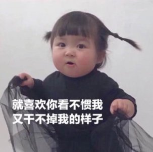 ​可爱到炸的表情：就喜欢你看不惯我，又干不掉我的样子