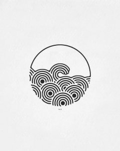 ​手绘-一组简单的黑白小插画