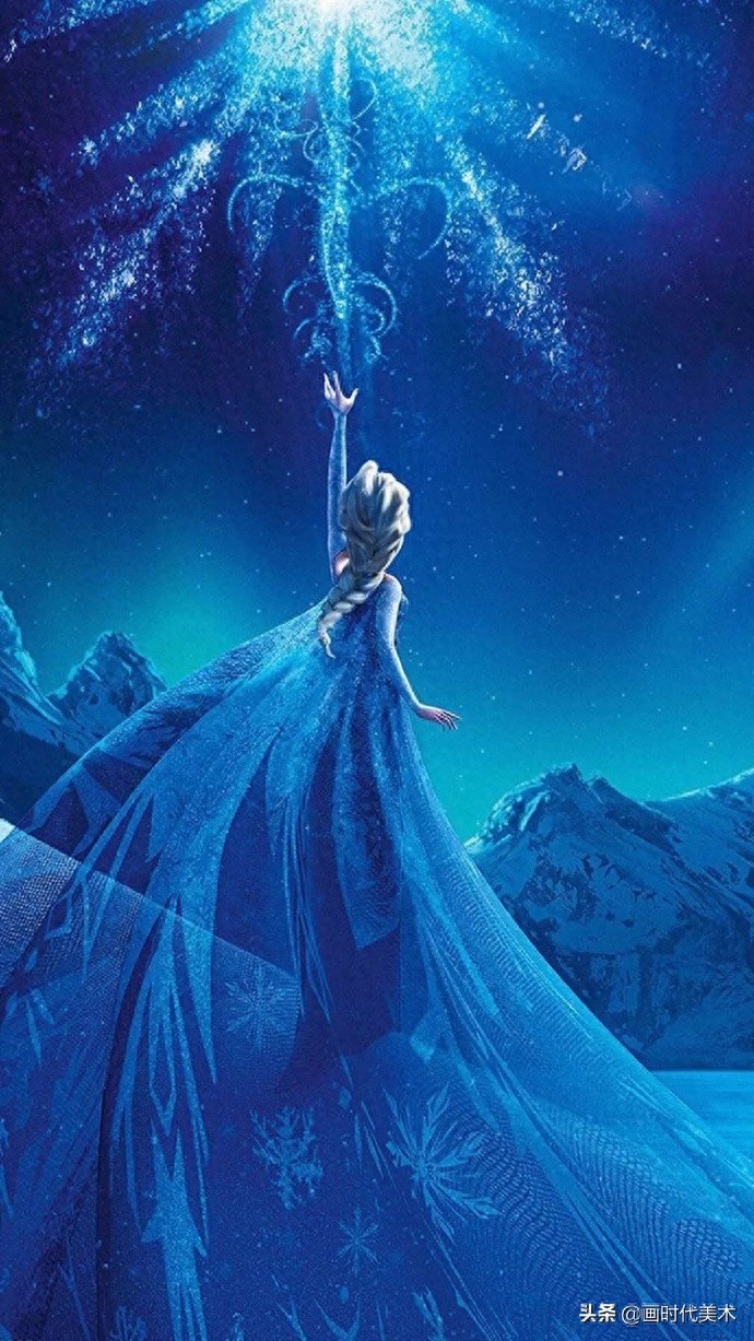 分享一组精美的冰雪奇缘艾莎手机壁纸