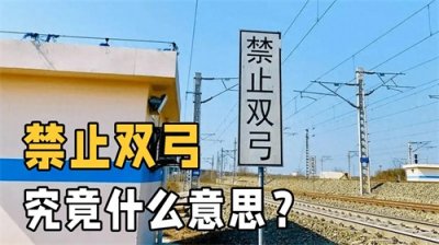 ​铁路边的“禁止双弓”是什么意思？坐了这么久火车，终于知道了