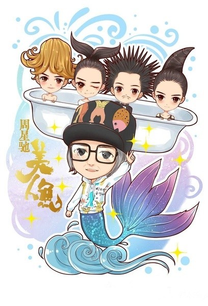 周星驰《美人鱼》最全海报,每张美到哭,都见过吗?