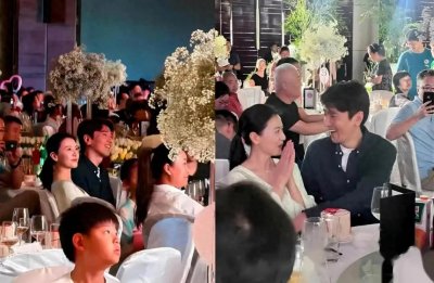 ​高圆圆街头热吻，网友