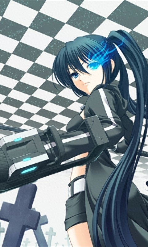 黑岩射手竖屏美图欣赏，酷酷的可爱小姐姐和您的手机更配